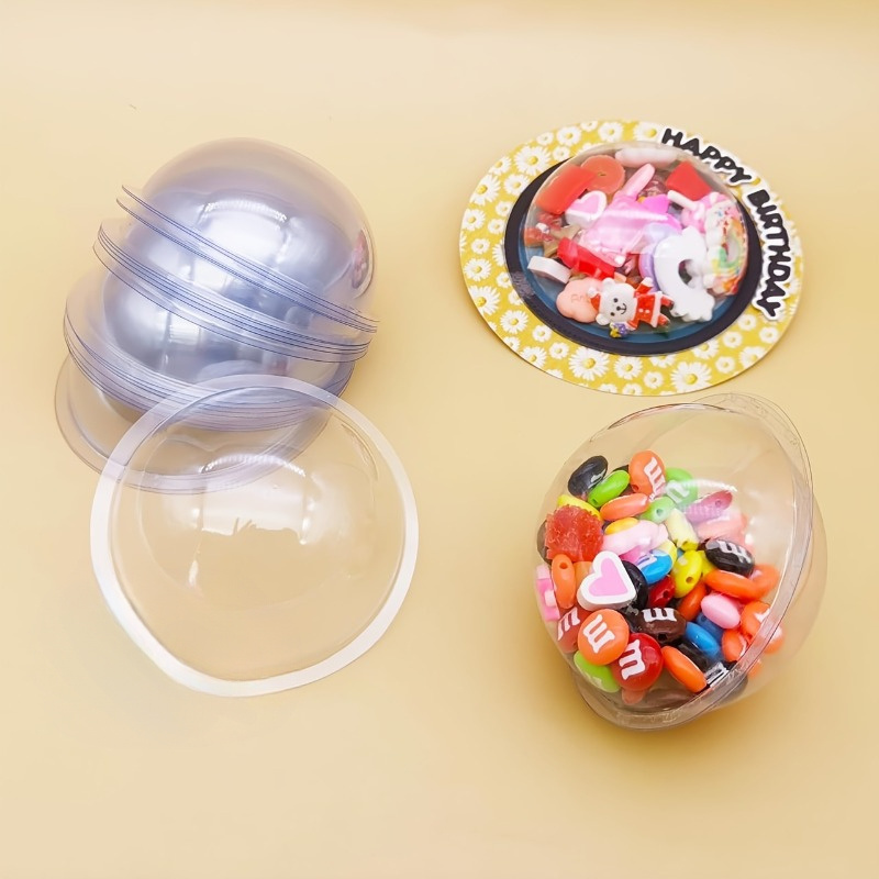 Plastic Dome Clear - Conjunto de 10 Peças DIY: Cúpulas