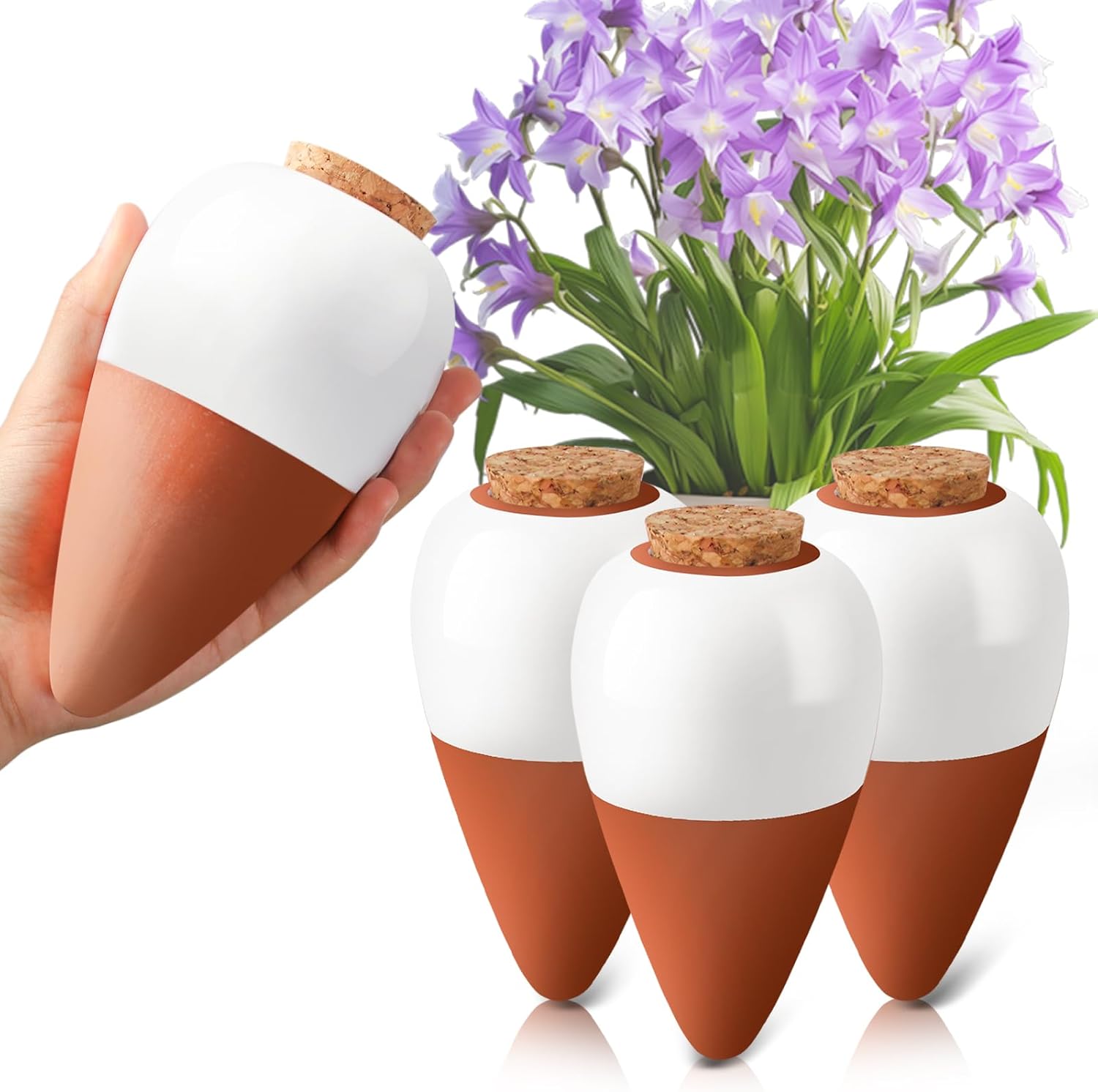 Self Watering Insert - Espetos de Rega em Terracota, Globo
