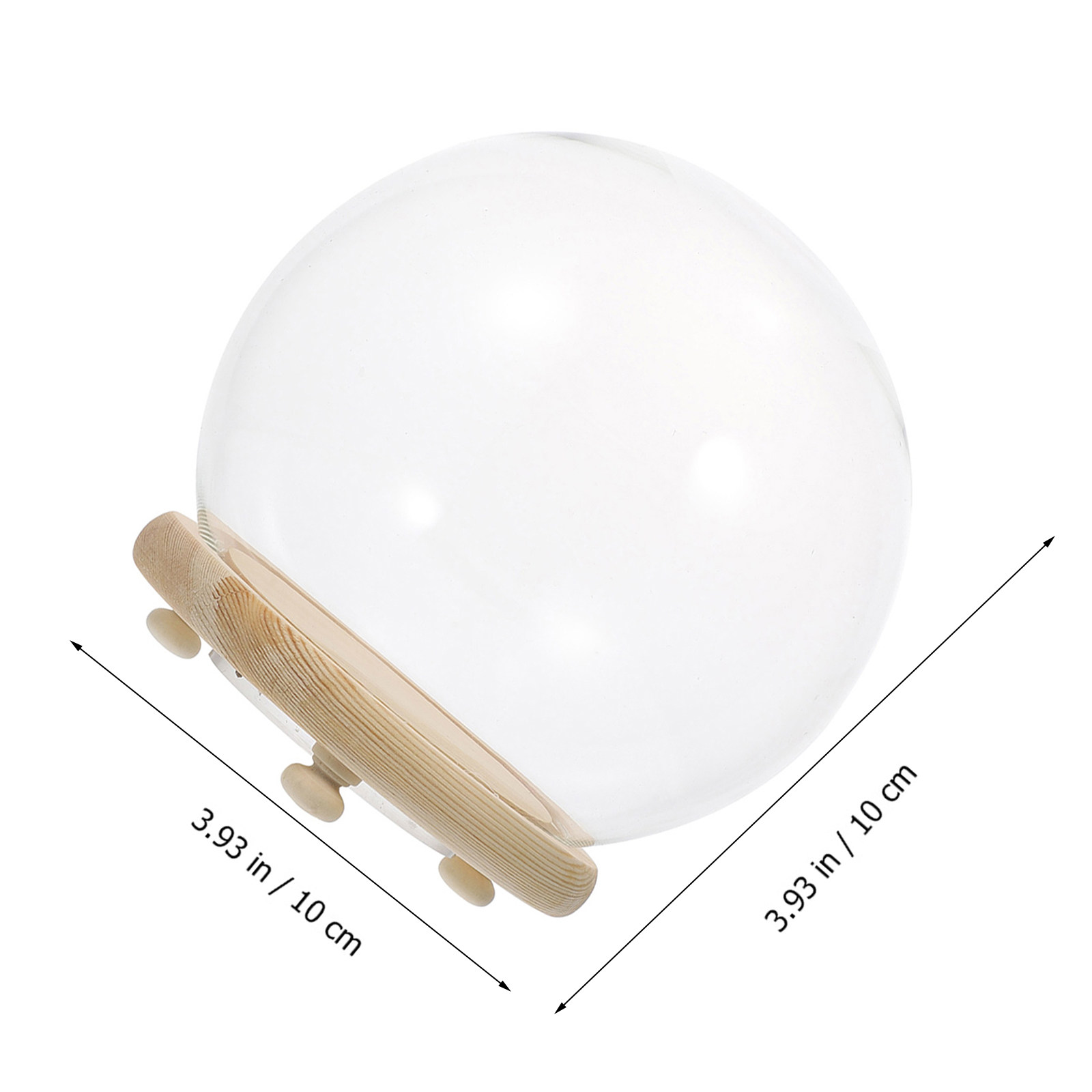 Cúpula de Vidro Transparente p - Plastic Dome Clear avaliação e preço