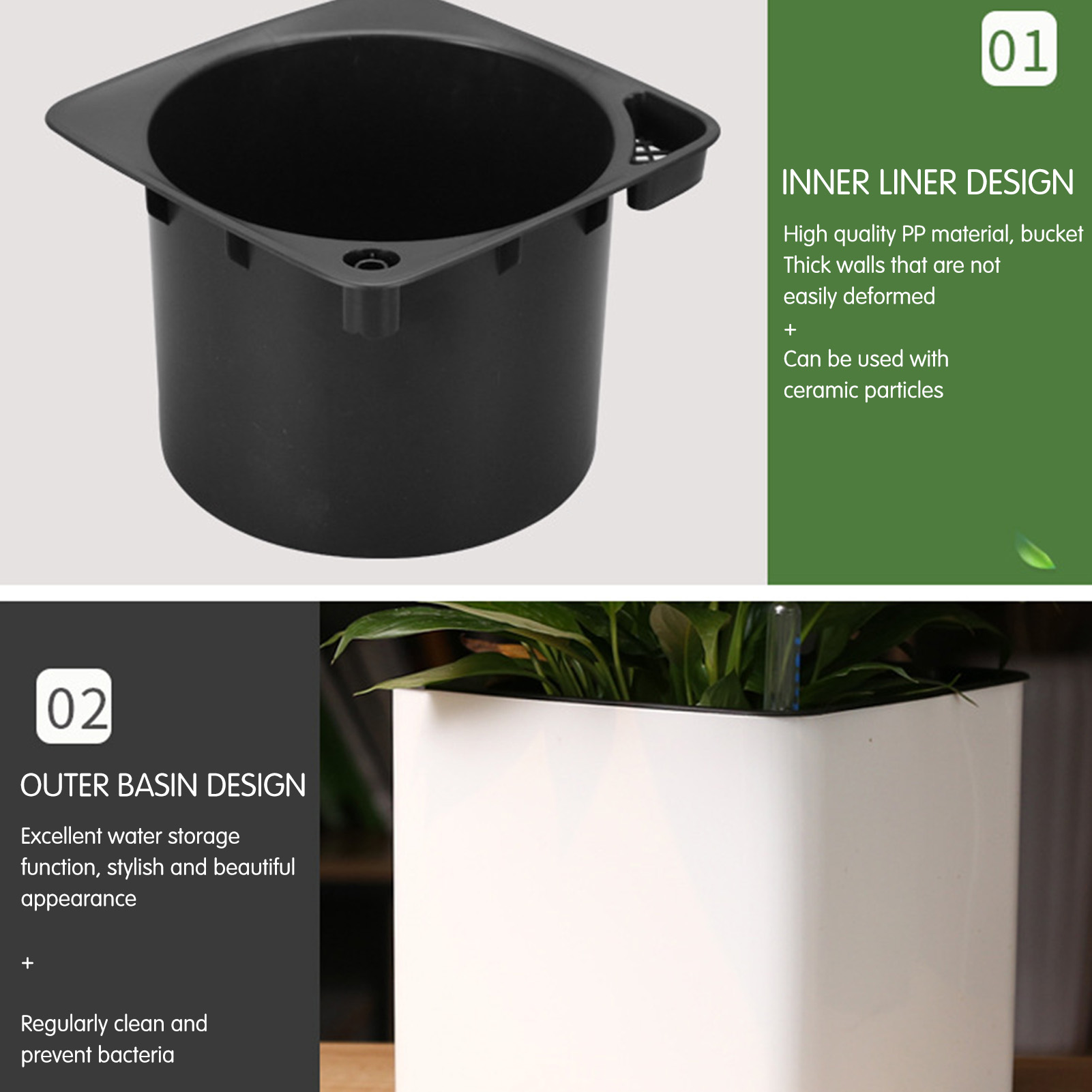 Vaso Autoirrigável com Indicad - Self Watering Insert avaliação e preço