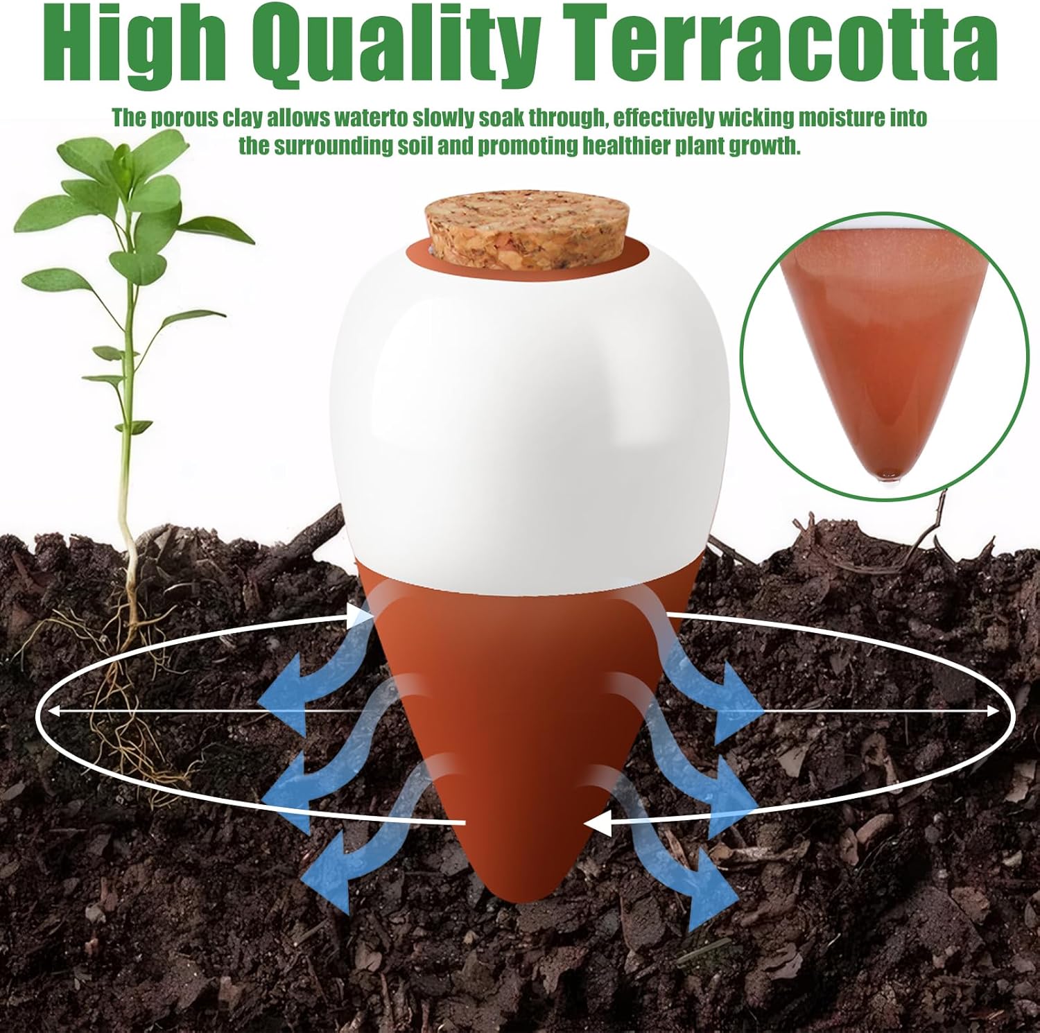 Espetos de Rega em Terracota,  - Self Watering Insert avaliação e preço