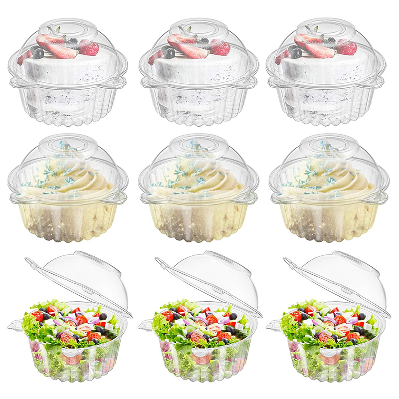 Caixas De Embalagem Cupcake, G - Plastic Dome Clear avaliação e preço