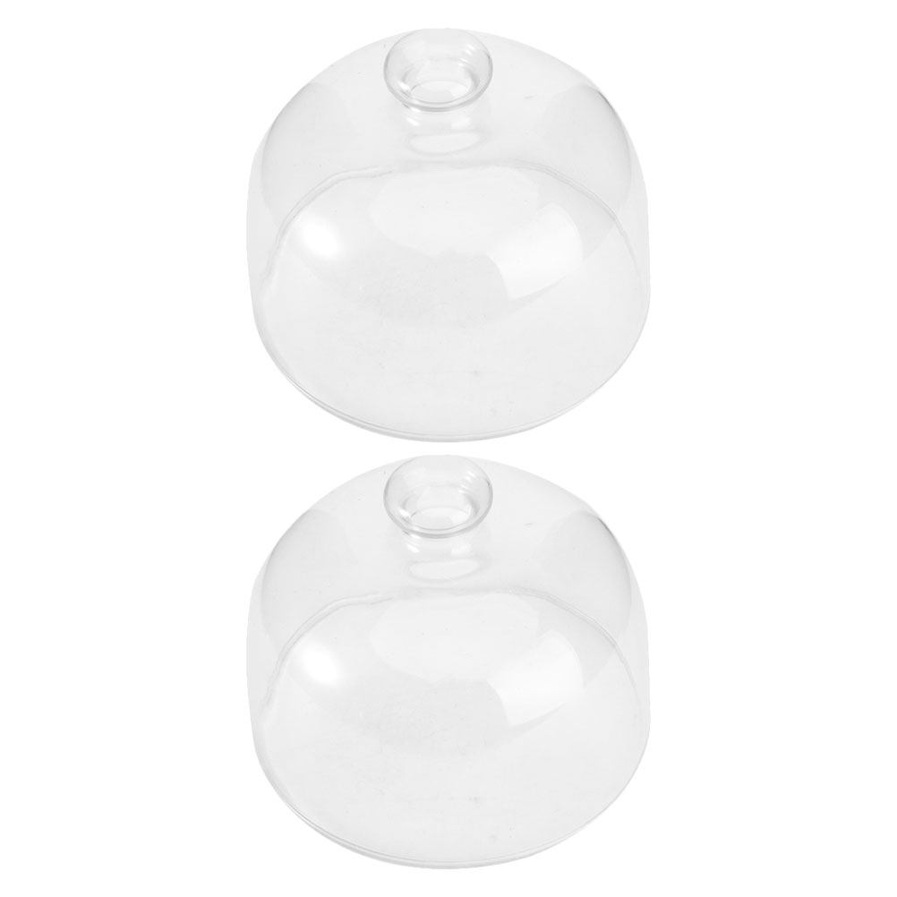 2 Peças de Tampa de Vidro Tran - Plastic Dome Clear avaliação e preço