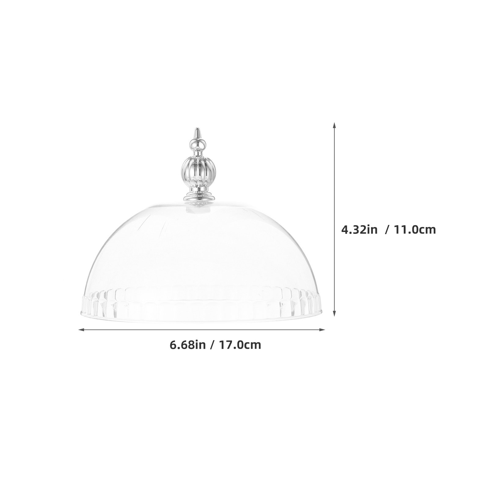 Tampa de Plástico Transparente - Plastic Dome Clear avaliação e preço