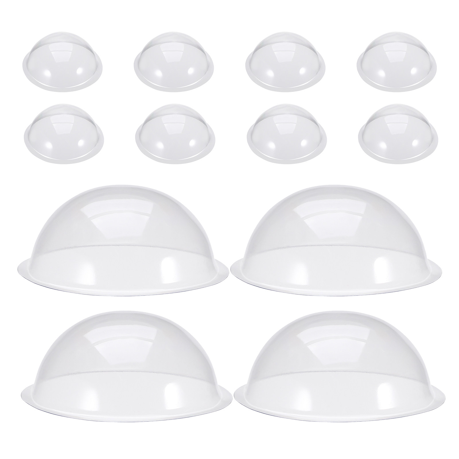 12 Peças de Cúpulas de Plástic - Plastic Dome Clear avaliação e preço