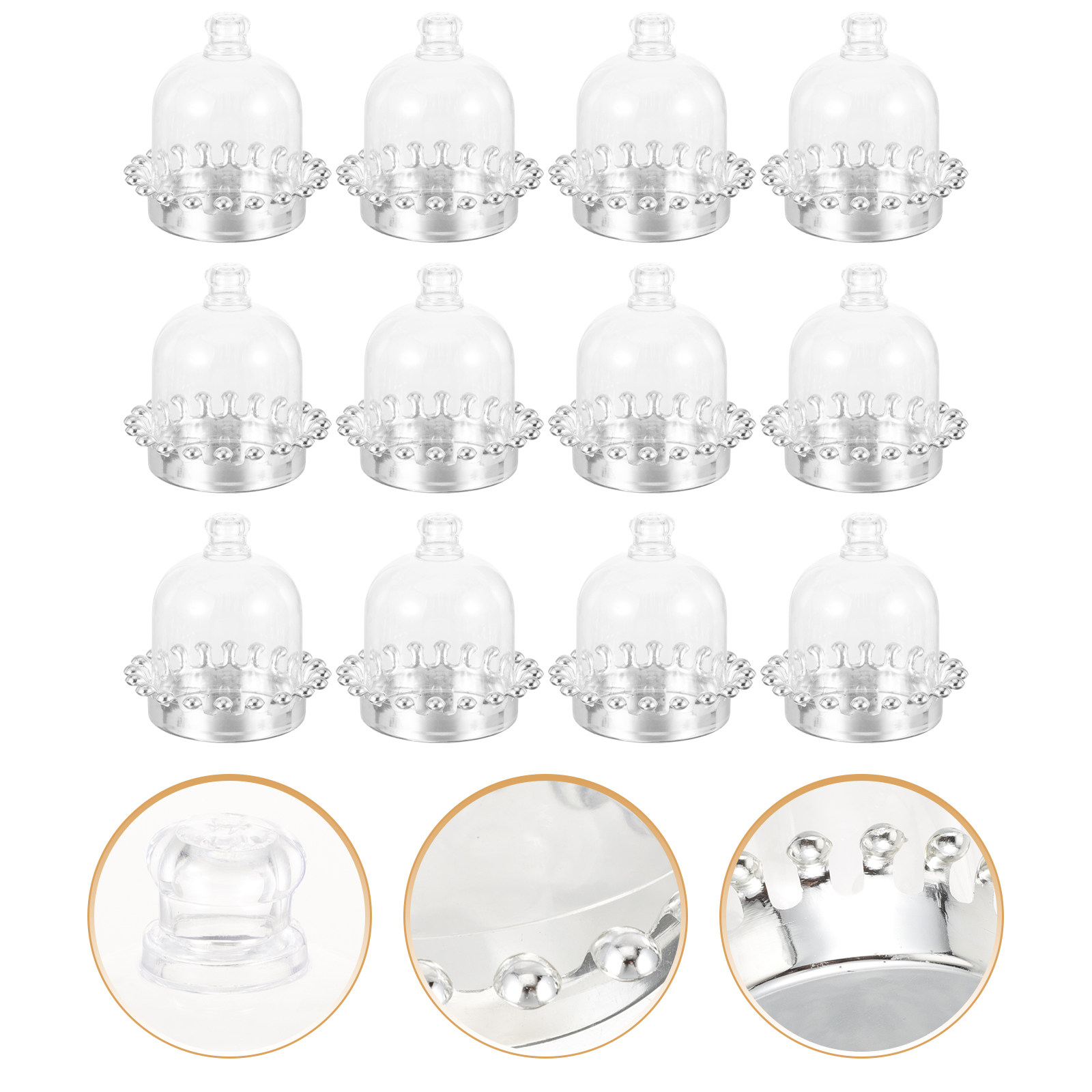 12 Peças de Suportes para Bolo - Plastic Dome Clear avaliação e preço