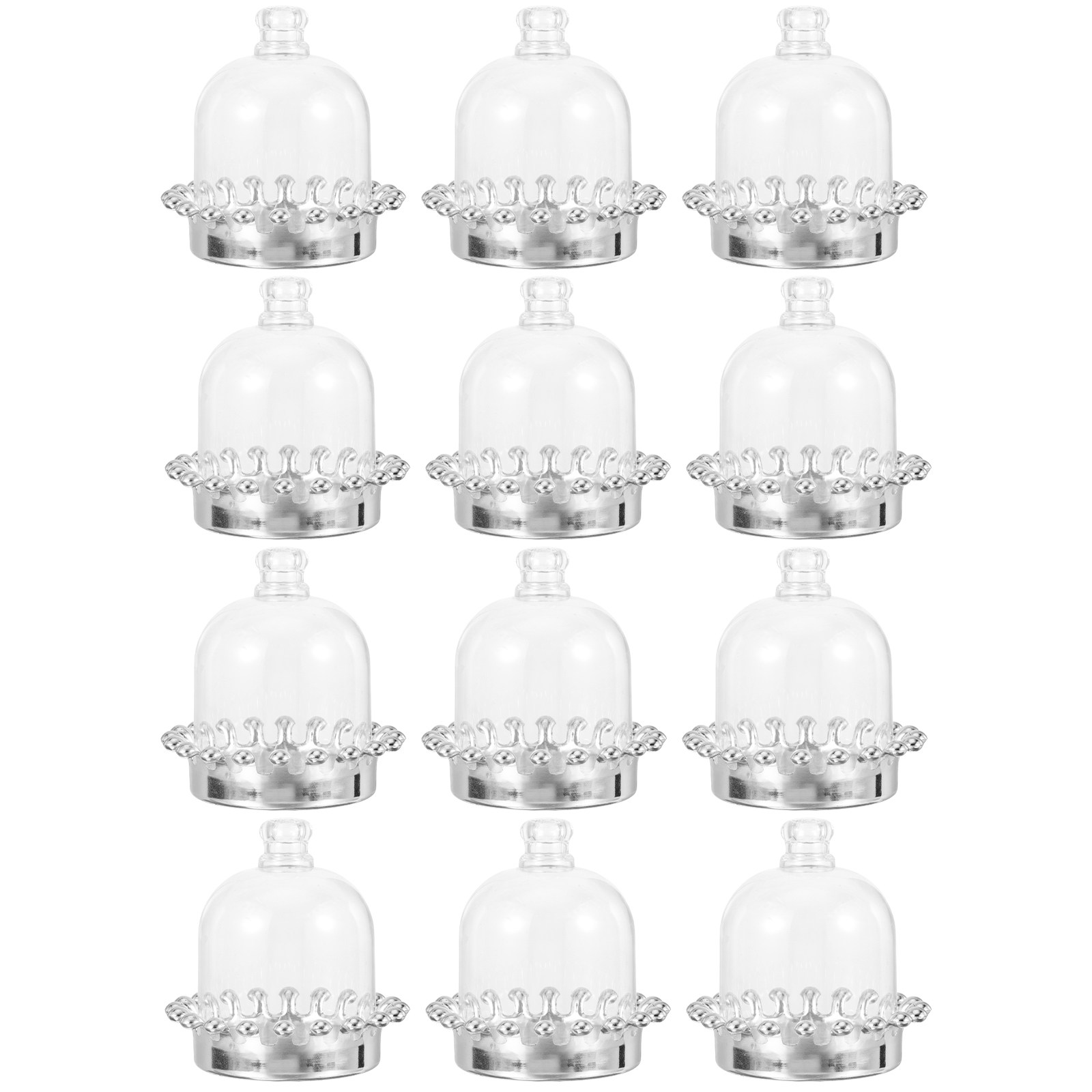12 Peças de Suportes para Bolo - Plastic Dome Clear avaliação e preço